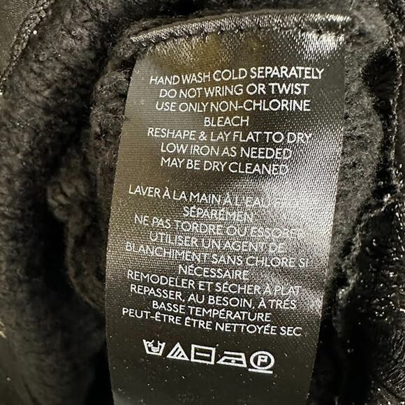 Anthropologie Sweater Womens Medium Black Layered Sheer Floral Whimsygoth Boho - Picture 9 of 14